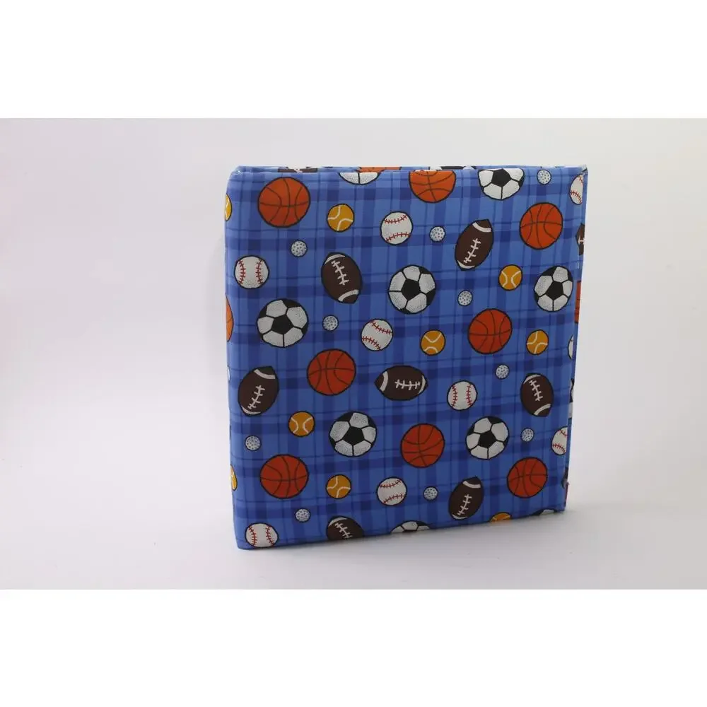 Sports, 3-hole Binder, Blue Cover, Office, School, Scrapbooking, ~ 260128-WH 934